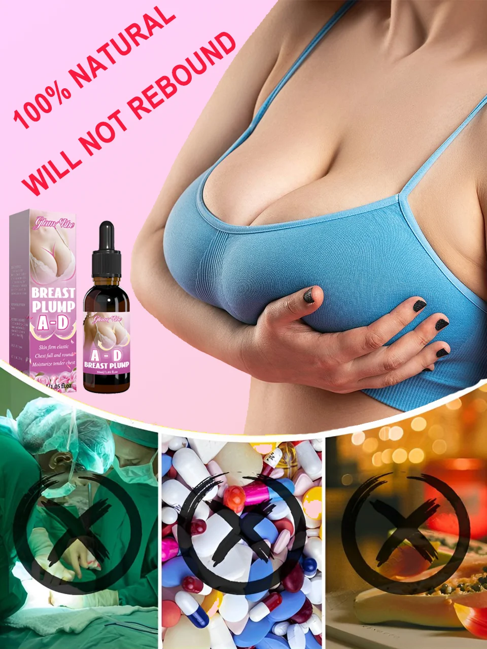 Increase breast skin elasticity andfirmness