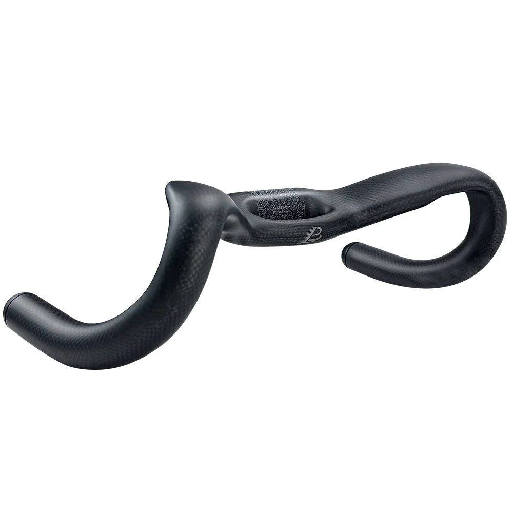 BALUGOE Carbonfaser-Fahrradlenker für Sprint- und Match-Fahrten, TT-Fahrradlenker, fest montiert, schwarz matt, 31,8 mm, Sport, UCI – Detail 8