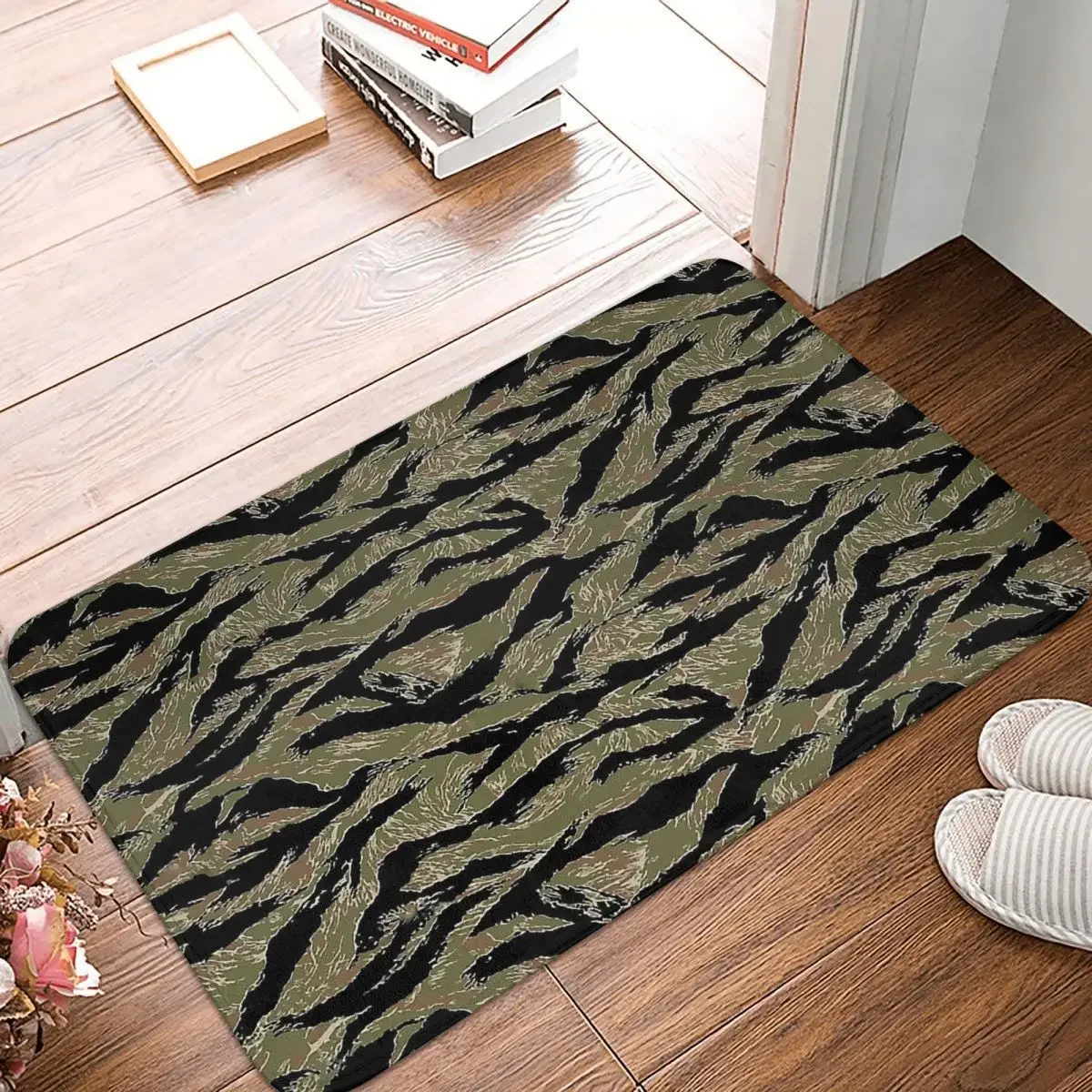 Bathroom Mat US Army Camouflage Tiger Stripe Rug Home Doormat Kitchen Carpet Entrance Door