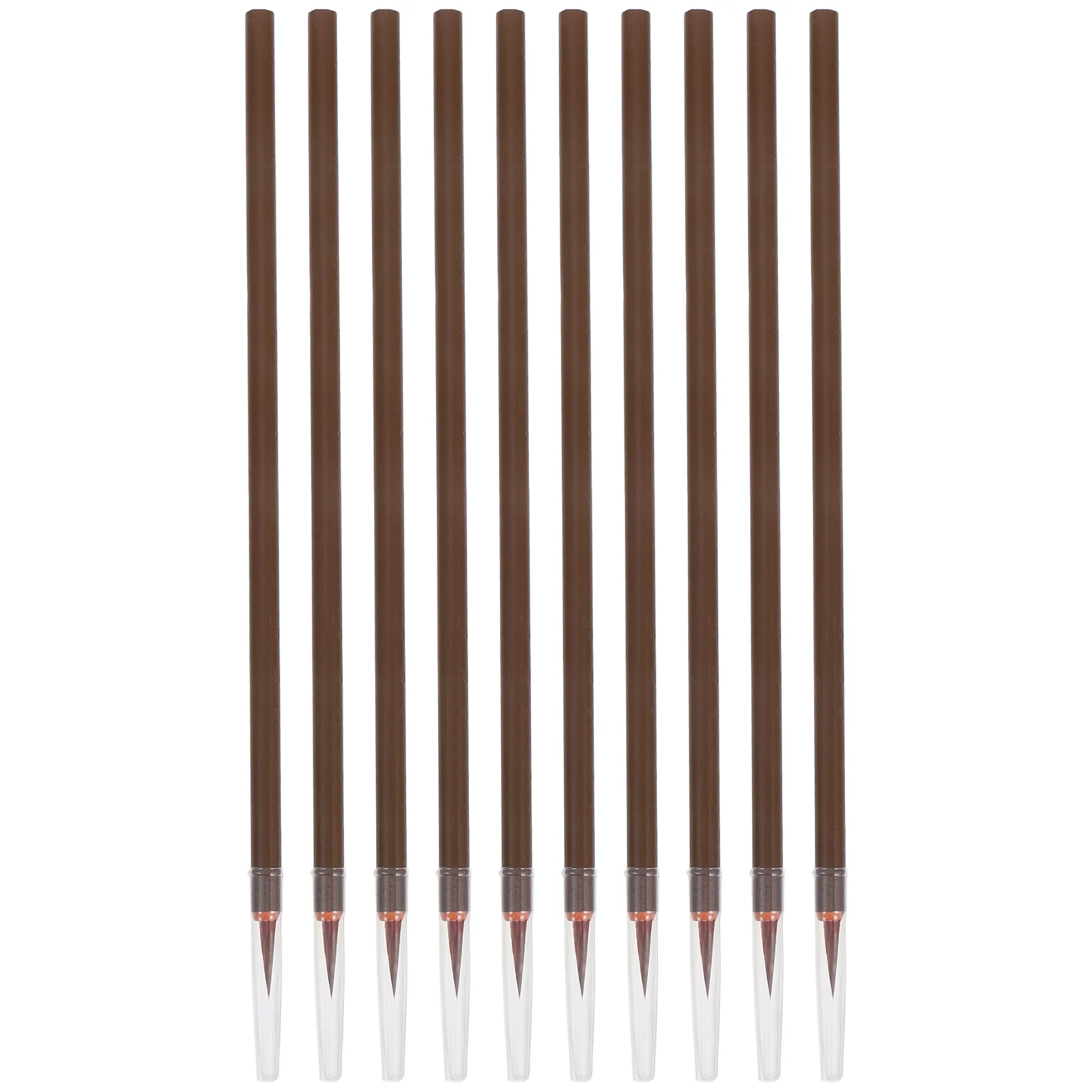 

10Pcs Fly Head Chinese Calligraphy Brush Professional Writing Brush Ink Painting Drawing Calligraphy Art Supplies