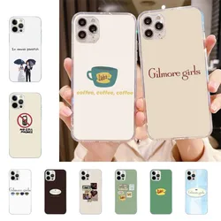 Gilmore Girls Phone Case For Iphone 15 11 13 14 Pro Max 7 8 Plus X Xr Xs Max Se2020 12mini Transparent Cover