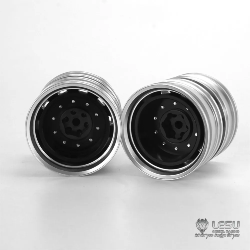 1/14 RC LESU cubo de rueda trasera de Metal Tamiyay Fh12 Fh16 eje de camión Tractor hex juguetes al aire libre TH15095