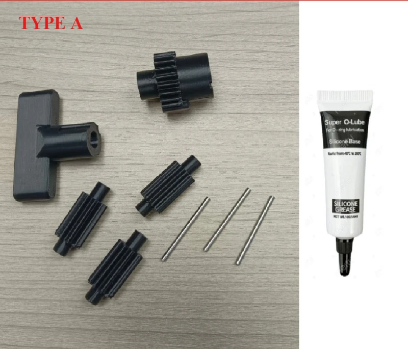 2 Sets Gear Kit with Thermal Paste For Tchibo For Beko For Grundig For SMEG For Severin Coffee Machines