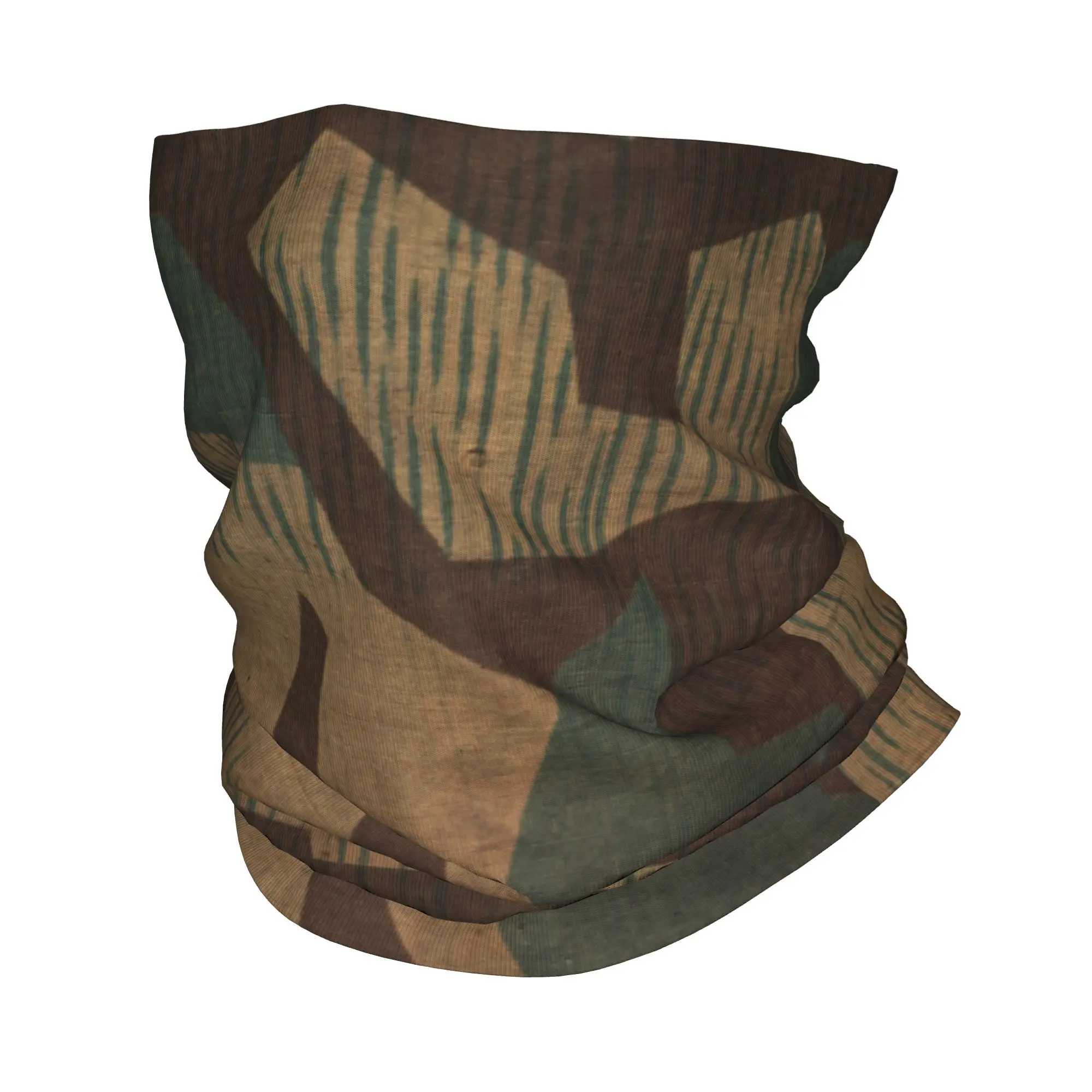 Custom German WW2 Camouflage Bandana Neck Gaiter UV Protection Face Scarf Cover Military Tactical Camo Headband Tube Balaclava