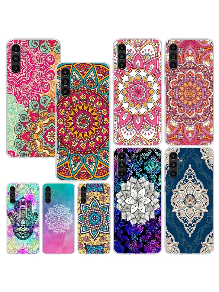 Etui na telefon Totem Mandala Colorful Flower do Samsung Galaxy A15 A25 A35 A55 A14 A24 A34 A54 A13 A23 A33 A53 A12 A22 A32 A52 A05S — zdjęcie 2