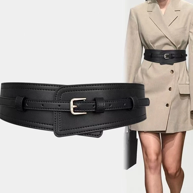 

Женские широкие ремни, дизайнерские кожаные пояса, простой широкий ремень