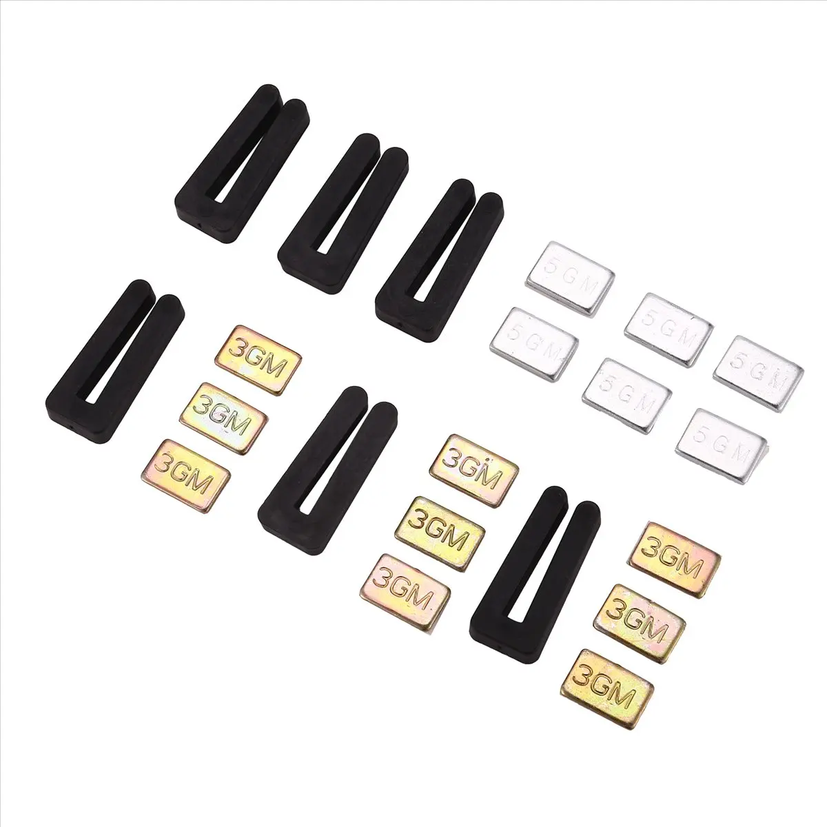 Budget-Friendly 6 Sets of Ceiling Fan Blade Balancing Kit Fan Weight Balancing Kit Include Self-Adhesive Metal 5G Weight and 3G