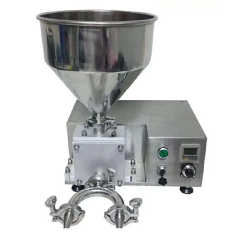 Automatic single and double nozzle cake donut cream jam cheese filling syringe machine