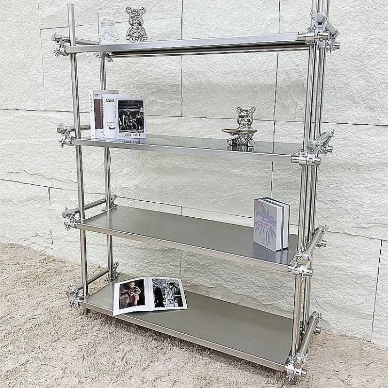 Stainless steel bag display rack shoe rack shoe store clothing store display rack