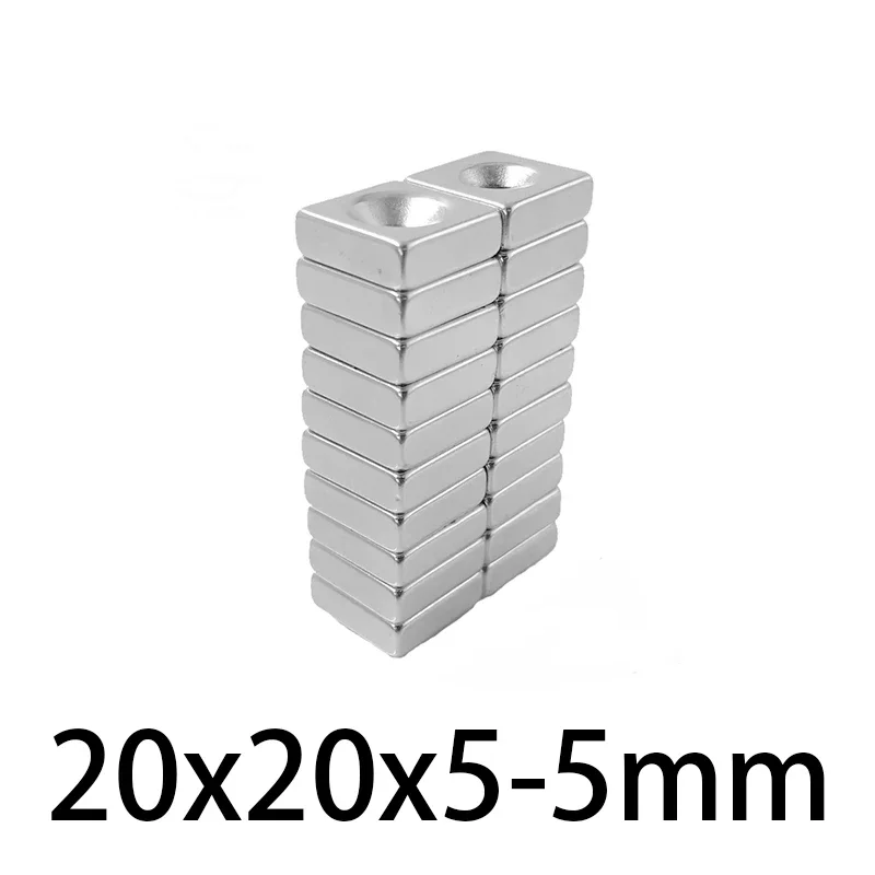 20x20x5-5mm  Powerful Magnets 20*20*5-5 Strong Block Magnets For Fridge, DIY, Building, Scientific, Craft  20x20x5-5