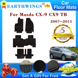 Floor Mats For Mazda CX-9 CX9 CX 9 TB 2007~2015 2014 Non-slip Carpets Footpads Cape Rugs Cover Foot Pads Car Accessories Sticker