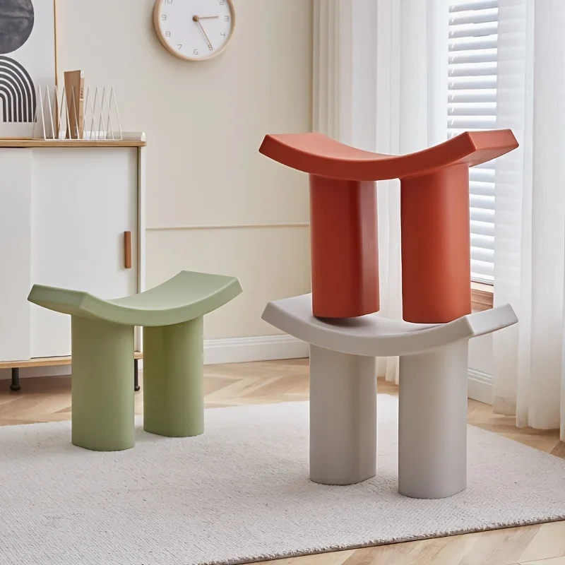 Nordic Home Little Flying Elephant Shoe Changing  Plastic Household Entrance Small  Low  Board  Internet