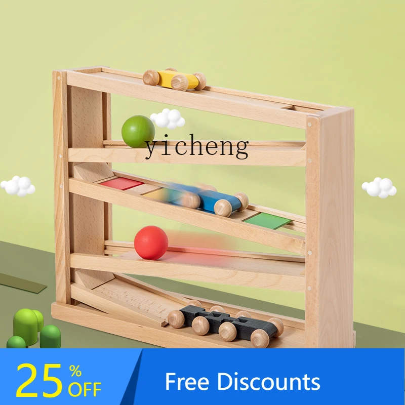 Zabawka dla dzieci - autko ślizgające się po torze, dla chłopca, od [ile] lat, model Pule Baby Boy Track Gliding Warrior, napęd inercyjny, odporna na upadki.