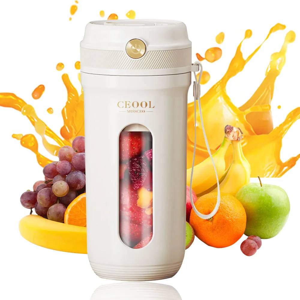 Mini Electric Juicer Cup 10 Blades Rapid Juicing Blender Portable Juicer Fruit Mixers Fruit Vegetable Milkshake Smoothie Mixer