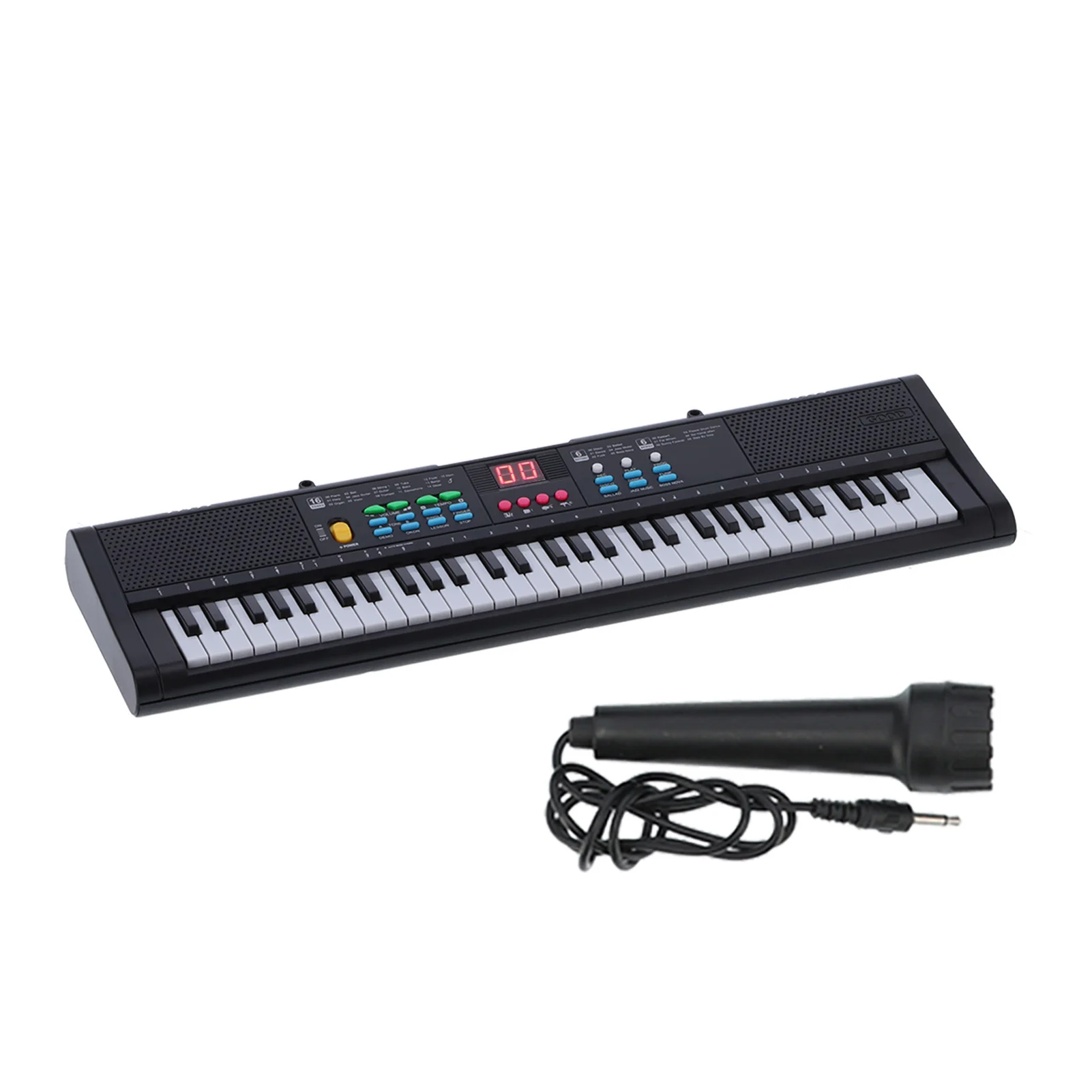 Kids Keyboard Piano Instrument 61 Keys Electric Digital Multifunctional Children Instrument with Microphone MQ6186