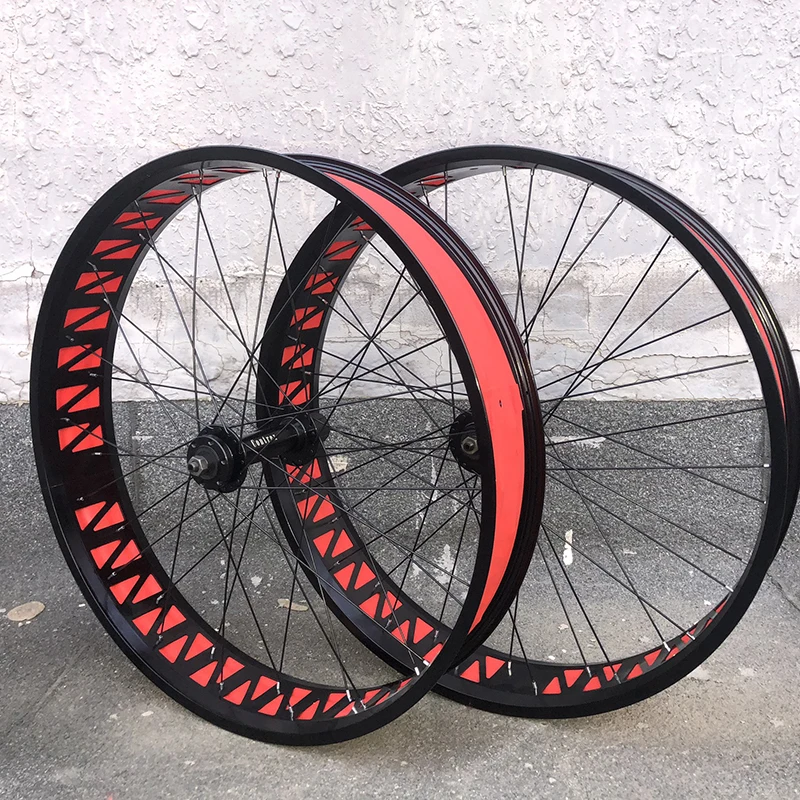26*4.0 Snow Bike Nylon Tire Pad Width 80mm Red White Black High Pressure Resistance Stab Proof Inner Tube Mat