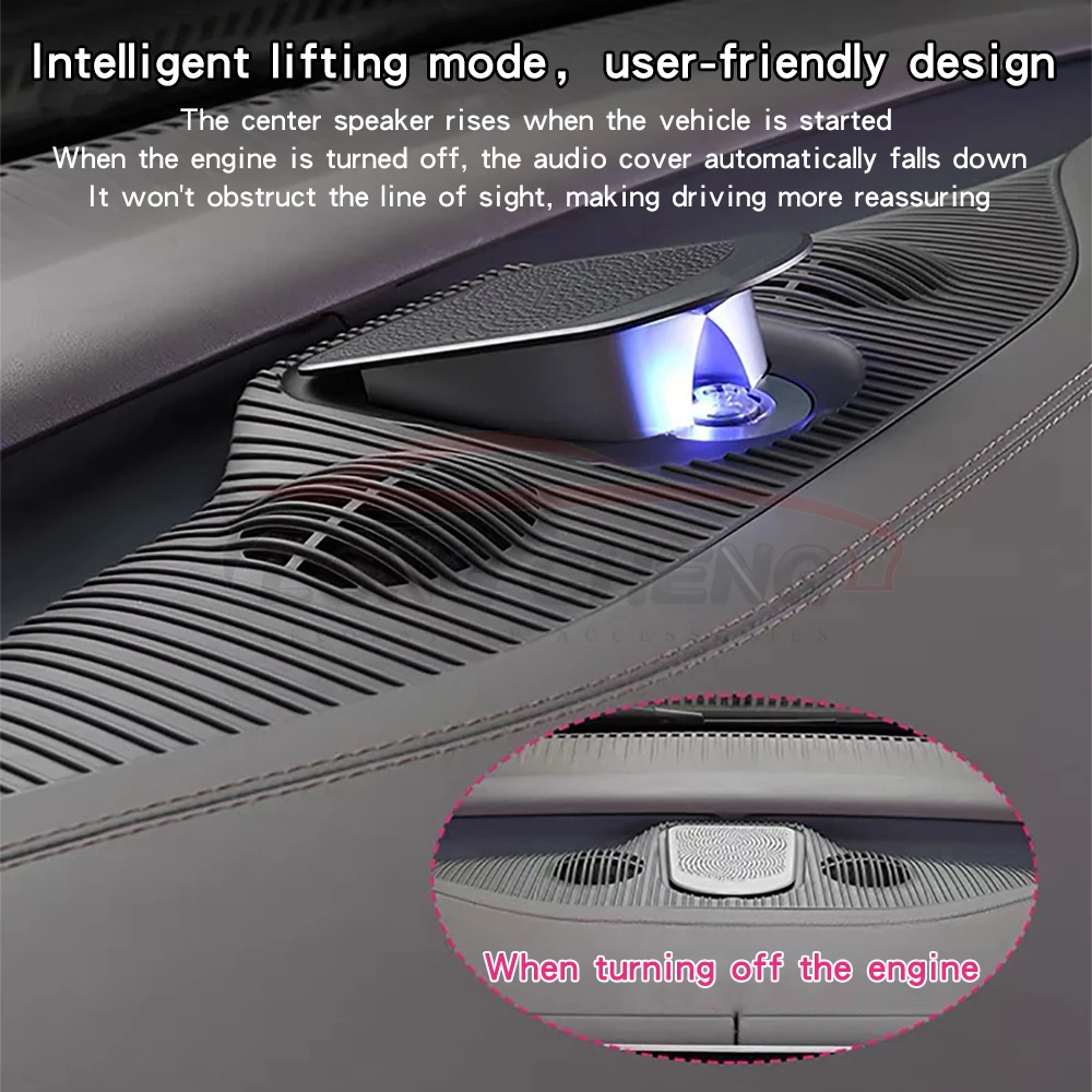 For Denza D9 lifting center audio speaker car dedicated lossless upgrade high pitch atmosphere light speaker modification