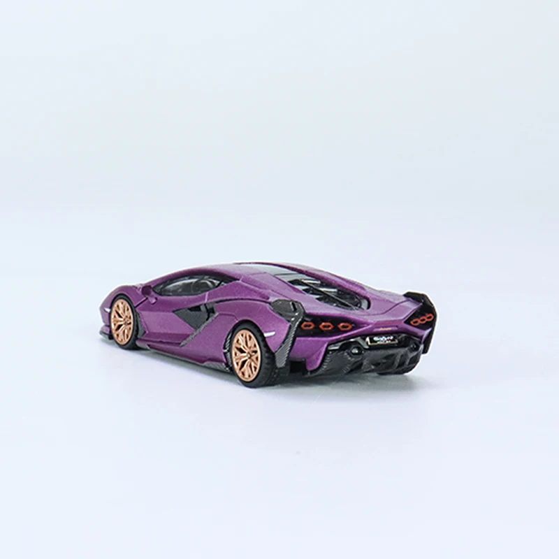 MINIGT 1:64 Model Car Lambor Sian FKP 37 Alloy Sport Vehicle Matt Purple #588 LHD