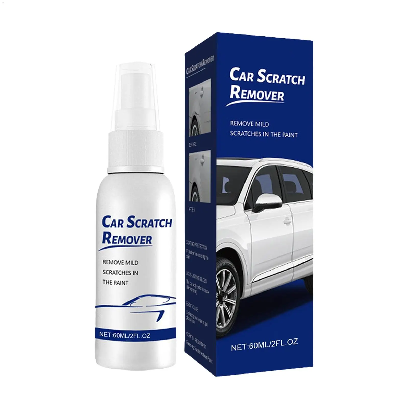 Car Scratch Remover Spray 60ml High Protection Polishs Agent Paints Scratch Remover Polishing Spray For AutomotivePaint Vehicles