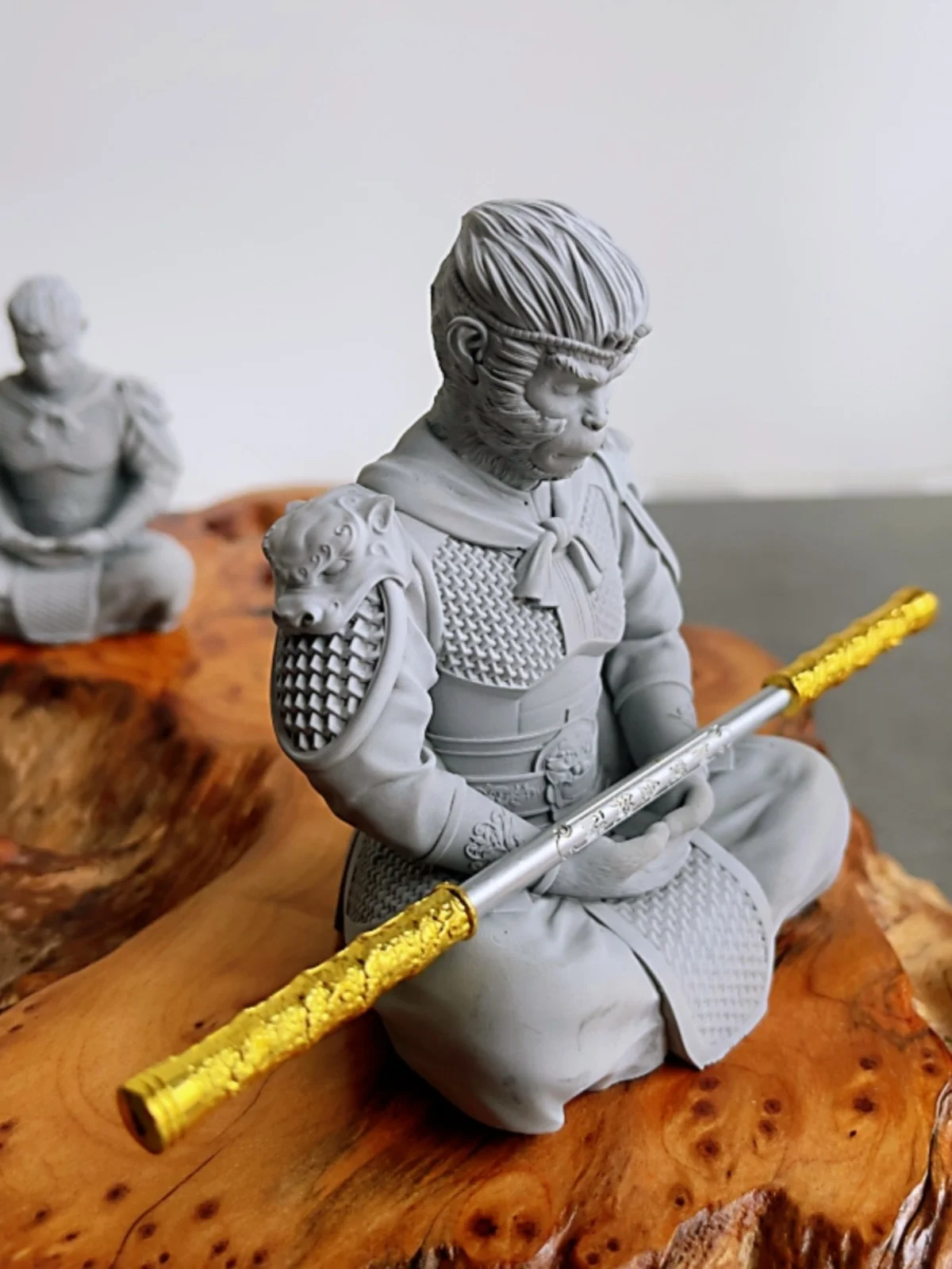 Fish tank landscape Sun Wukong battle Buddha decoration micro landscape decoration submerged small stone Zen decoration