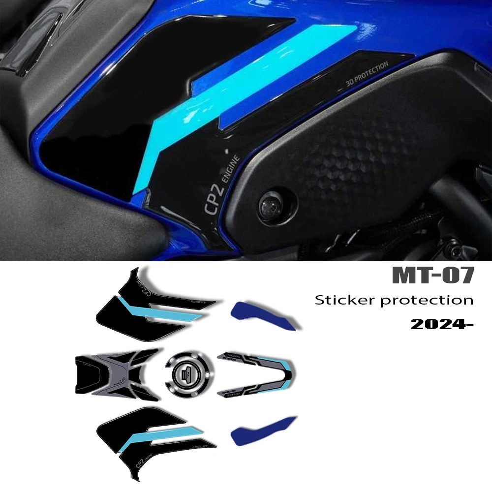 

MT-07 Accessories Stickers Motorcycle Protective Decal Kit For MT07 MT 07 2024