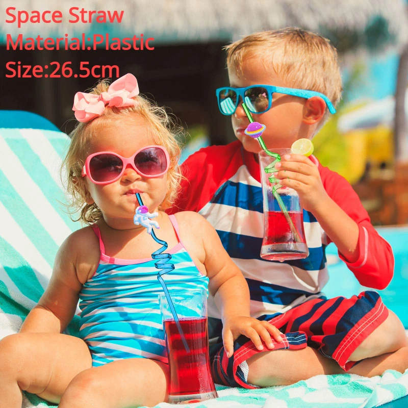 72 pz/36 pz Spazio Regali Di Compleanno Per Bambini Astronave Auto Piñata Riempitore Astronauta Tatuaggi Temporanei Cannucce Bomboniere Ospiti