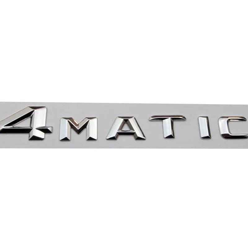 

ABS 3d Chrome Letters For Car Trunk Mercedes A C E W164 W220 GLC GLK 220 320 300 ML320 4MATIC Emblem Logo Stickers Accessories