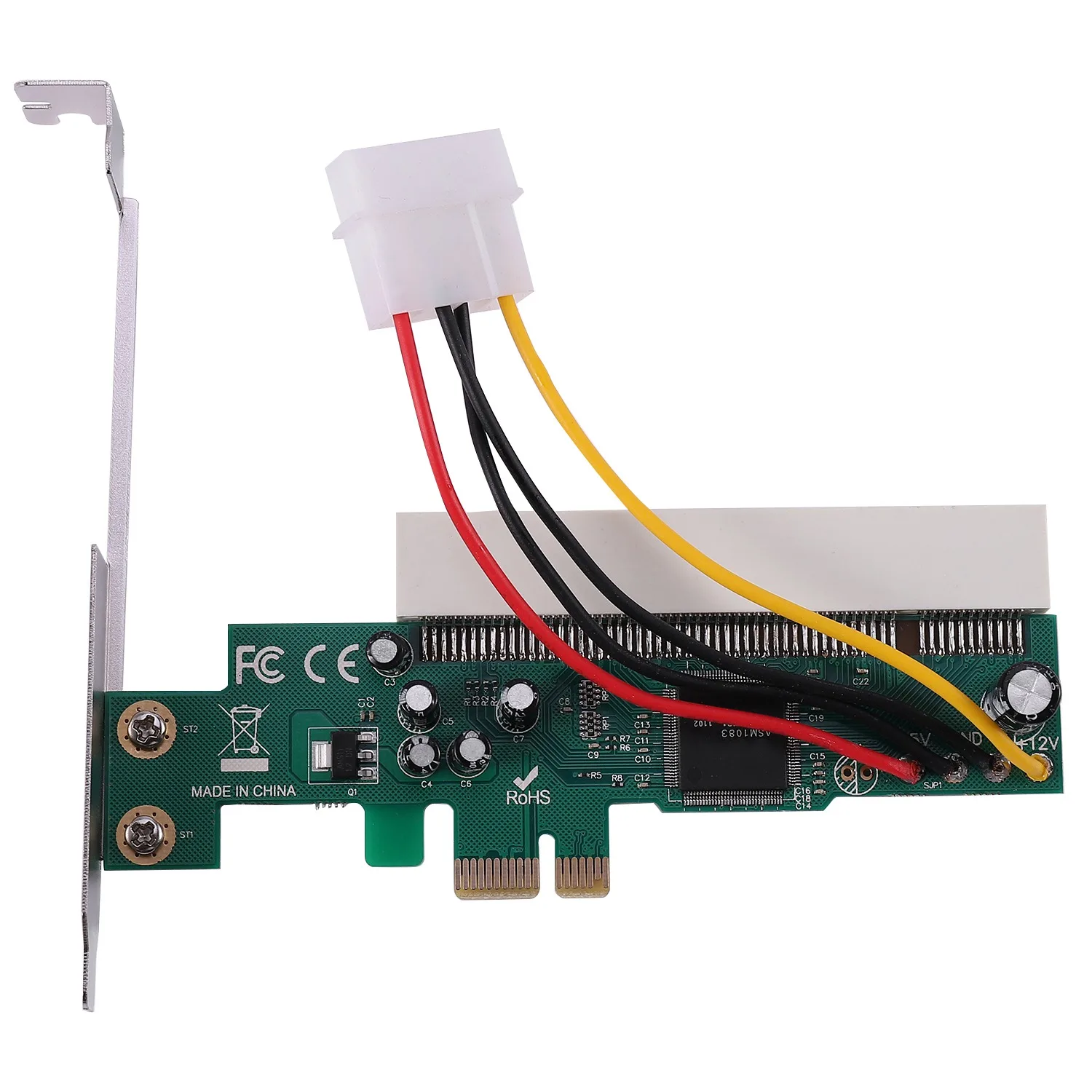 

PCI-Express к PCI-адаптеру PCI-E X1/X4/X8/X16 слот с 4-контактным кабелем питания