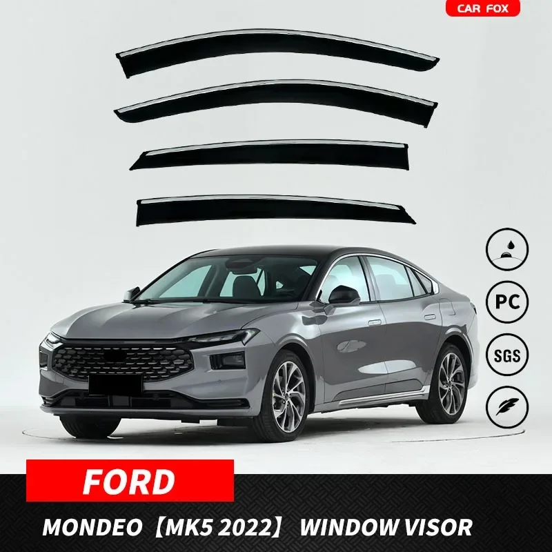 Fit for ford MONDEO Window visor Car Sun Rain Guard Vent Shade Deflector Wind Weathershield Moulding Trim Tuning Accessories