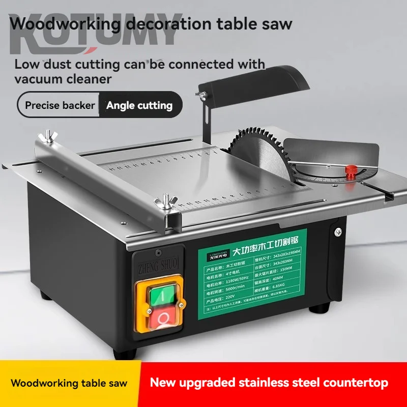 High-Power Desktop Band Saw Multi-Functional Small Wood Cutting Machine Easy to Operate