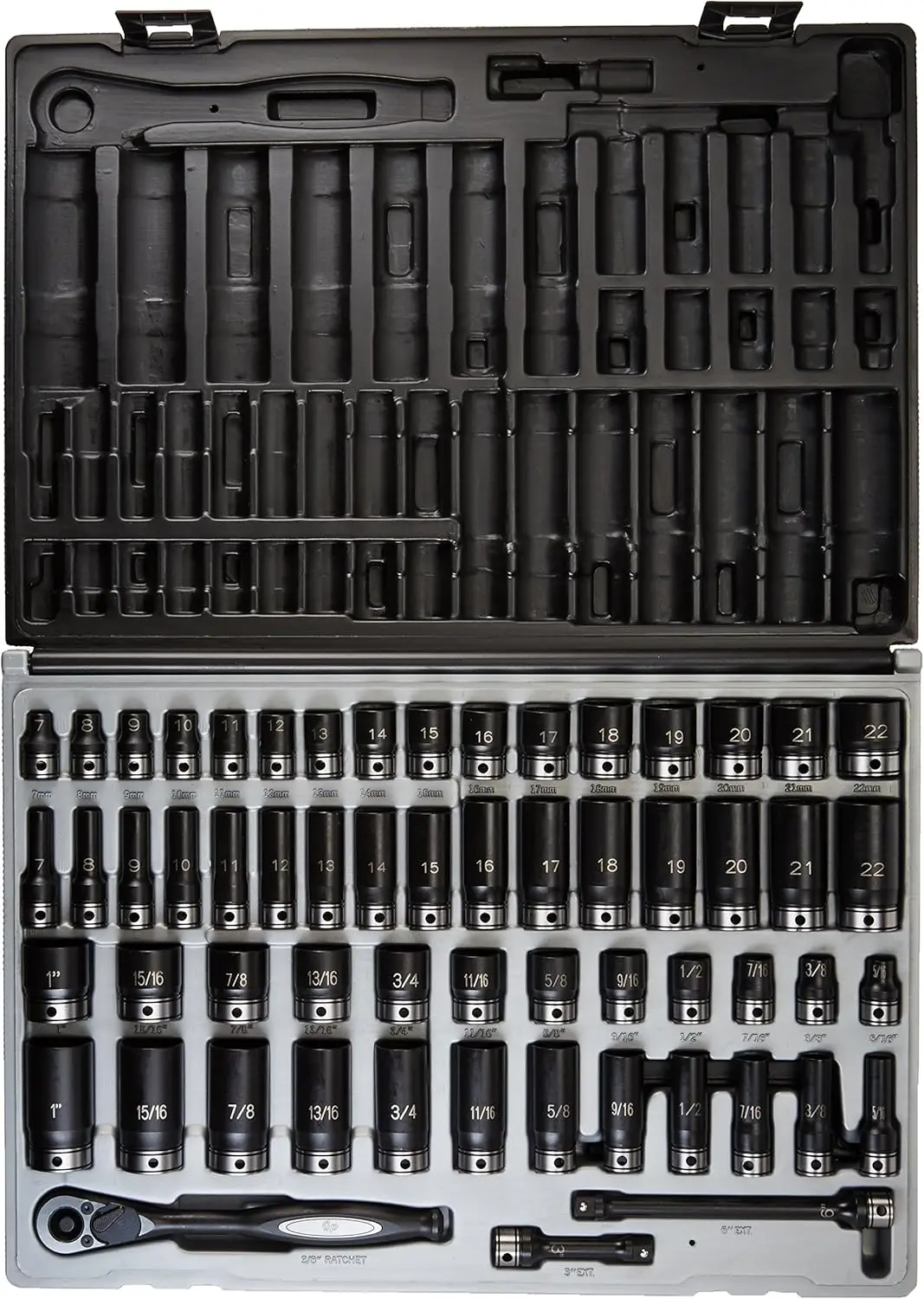 59Pc Fract. Metric Duo-Socket Set - 6 P (81659CRD)