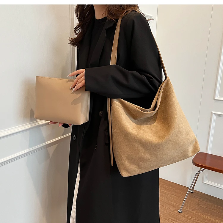 2-in-1 Famous brand design bags for women 2023 luxury bolso replica Fashion Retro Handbag Female leather bag tote handbag