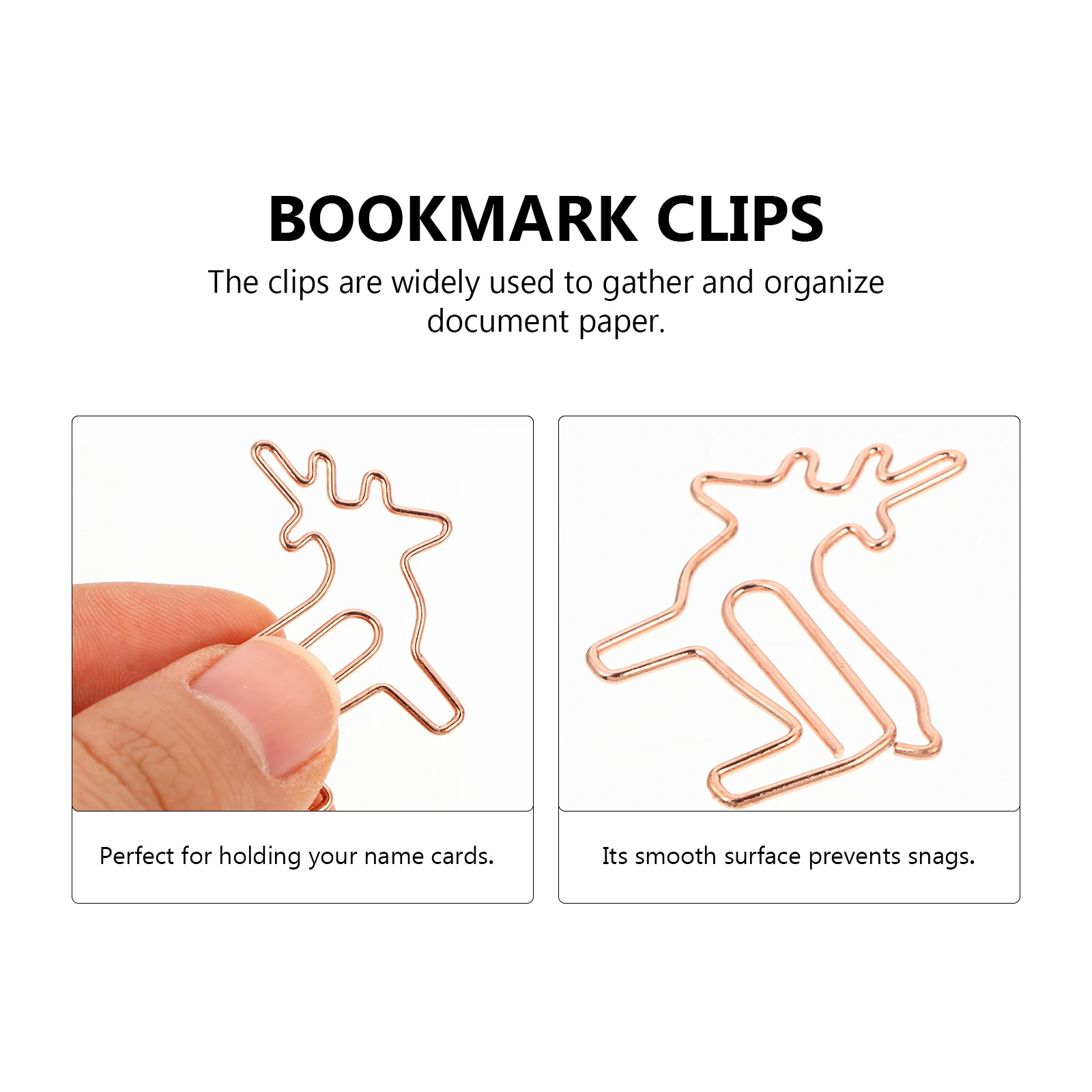 

25 Pcs Paper Metal Note Bookmark Pins Bookmark Pin Desk Organization Gifts Stylish Animal Shape Clips Note Clips