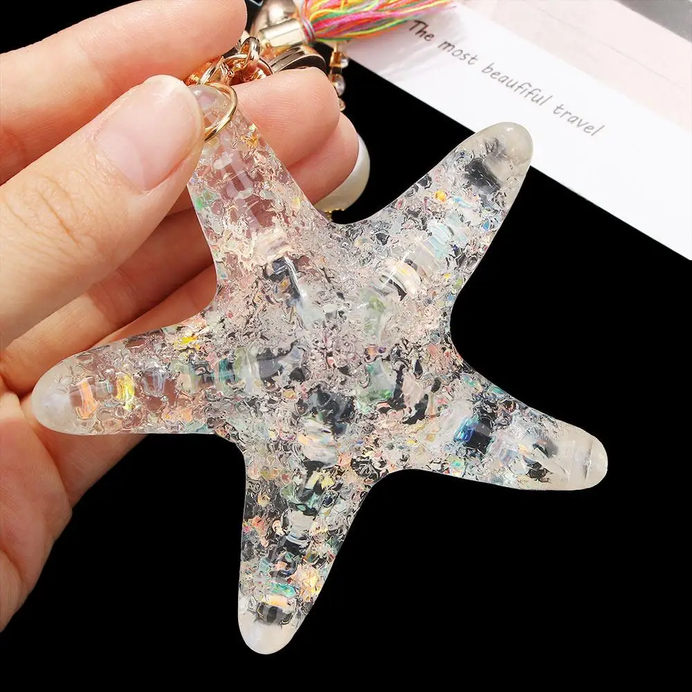 Sea World Chain Accessories Starfish Pearl Shell Shell Keychain Starfish Keychain Key Ring Key Chains