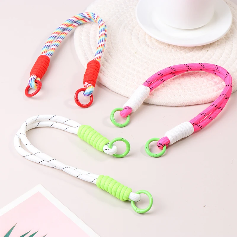 Braided Phone Case Lanyard Keychain Rope Strap Water Bottle Anti-fall Lanyard Anti-lost Keyring Backpack Charm Decor Lanyard