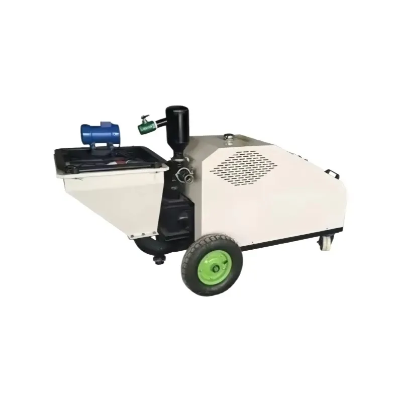 Hydraulic Double Piston Cement Mortar Spraying Pumping Grouting Machine - Plastering Equipment for Construction Projects