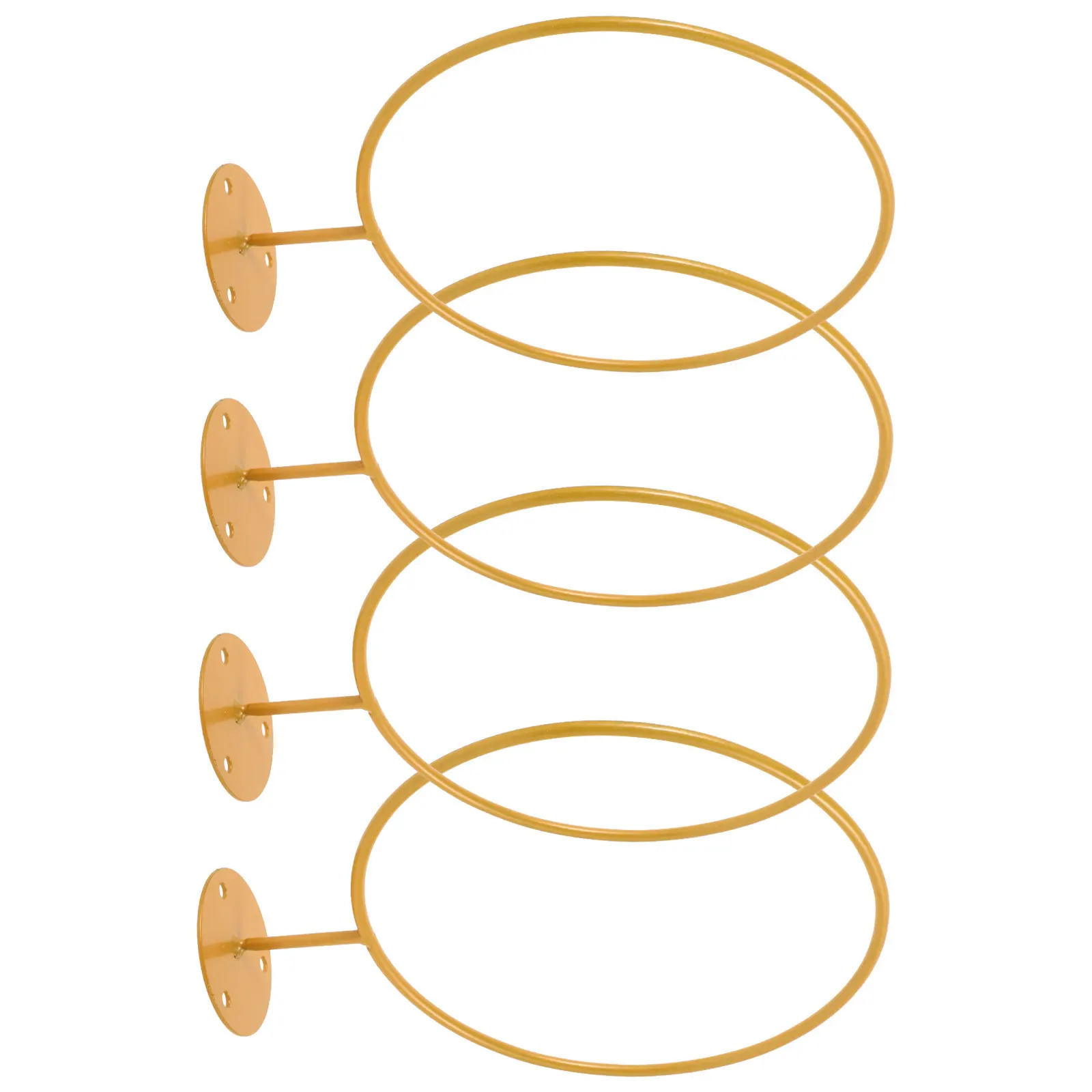 

4Pcs Wall Mount Basketball Display Rack Heavy Duty Ball Holder for Soccer Volleyball Football Room Decor Sports Equipment