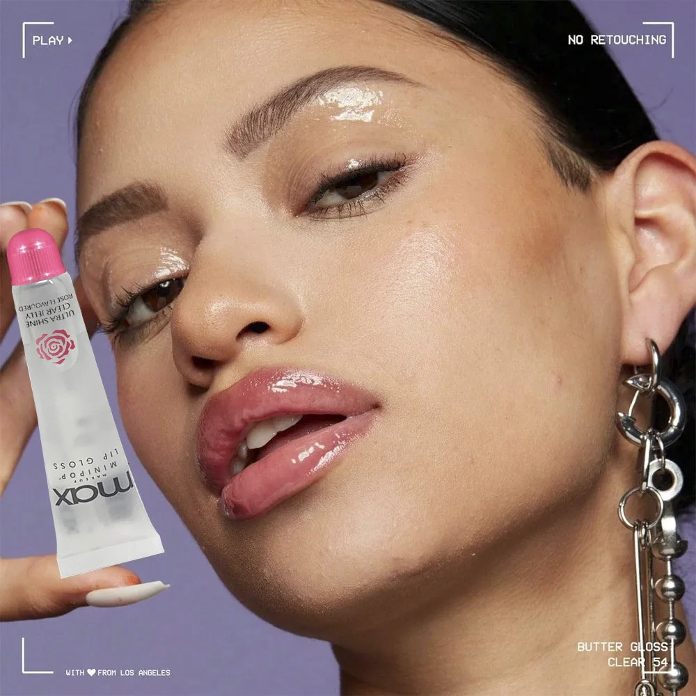 6pcs Rose Lip Oil Lip Tint, Moisturizing Waterproof Anti-Cracking Gloss, Women's Makeup