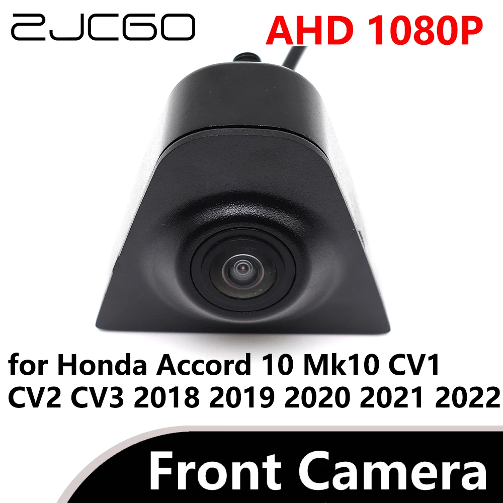 

ZJCGO AHD 1080P CVBS 480P 170° Car Parking LOGO Front View Camera for Honda Accord 10 Mk10 CV1 CV2 CV3 2018 2019 2020 2021 2022