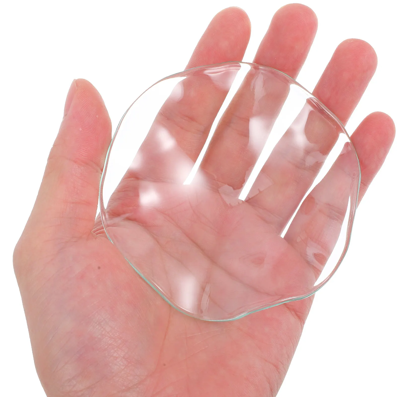 Transparent Wavy Glass Essential Oil Melting Dish 85Mm Compatible with Wax Warmers Aromatherapy Lamps Fragrance Lamps Stylish