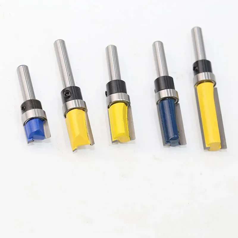 1/4 inch Shank Bearing Flush Trim Router Bit for wood straight bit 6.35mm Tungsten Woodworking Milling Cutter Tool