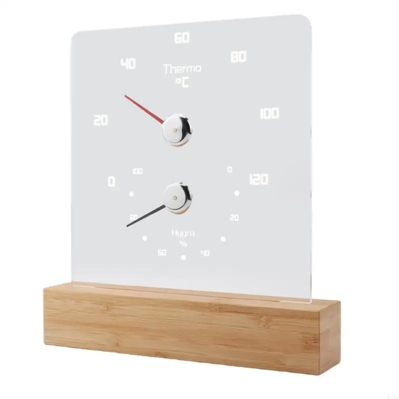 

M4YC Wall Mounted Temperature Humidity Meter with Light Room Thermometers Hygrometer