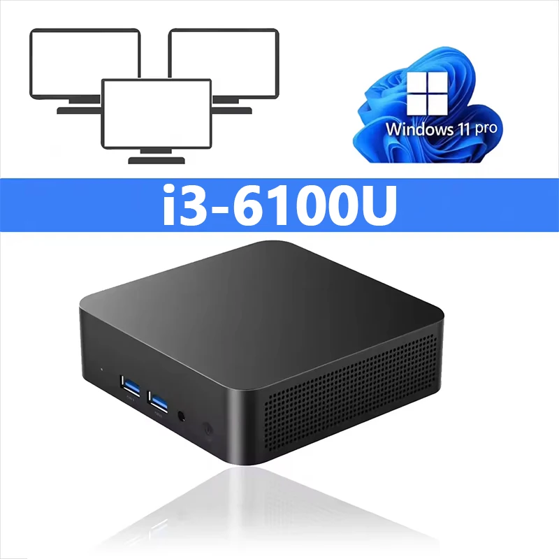 Draagbare Mini Gaming PC Intel Core i9 8950HK 6100U Windows 11 PC Computer 16GB RAM 1TB M.2 SSD WiFi6 BT5.2 4K Desktop PC Gamer