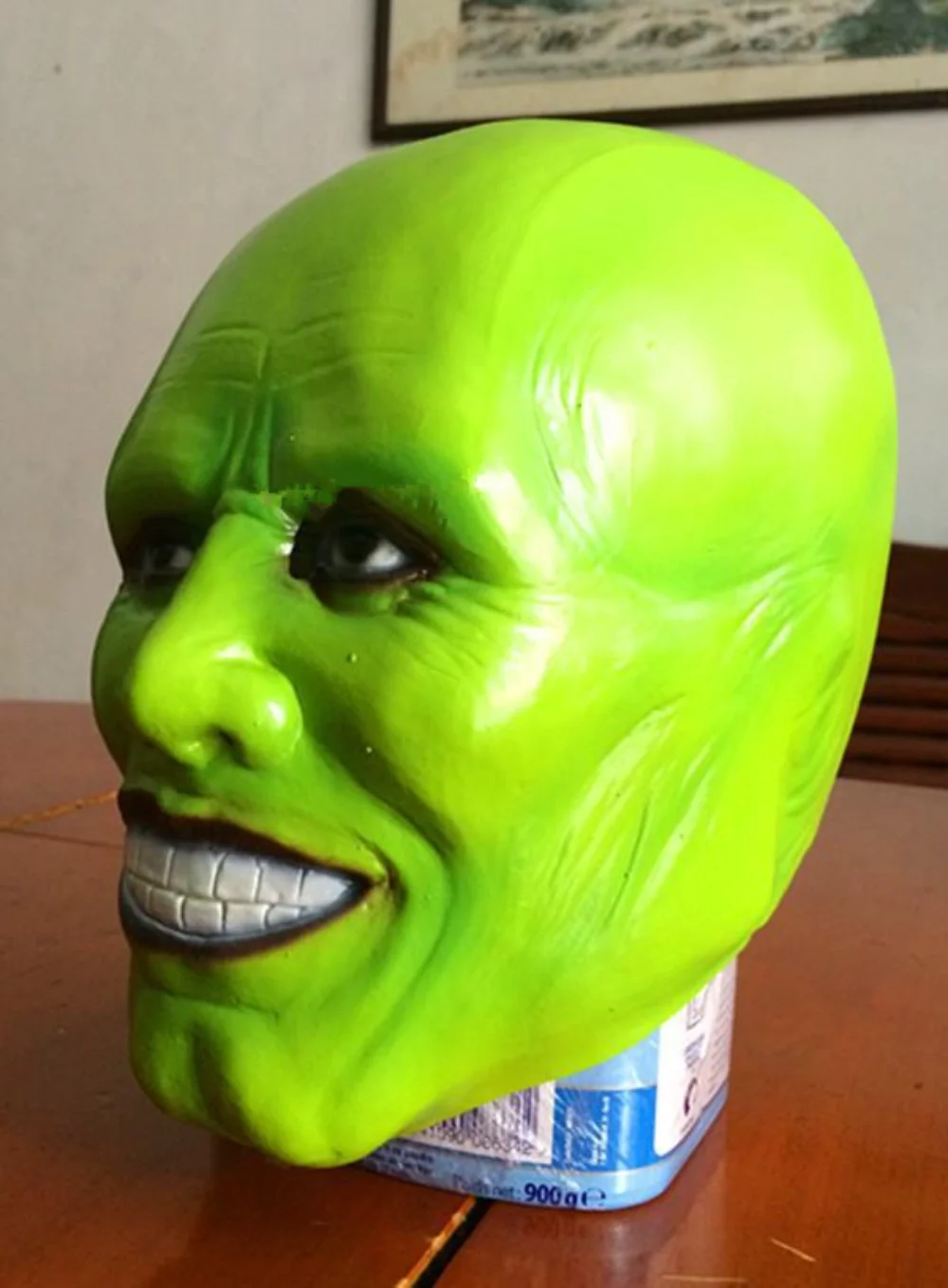 

2025 Latex Famous Movies The Mask Jim Carrey Male Mask Mens Fancy Dress Superhero Comic Adults Costume Accessories Toy Mask