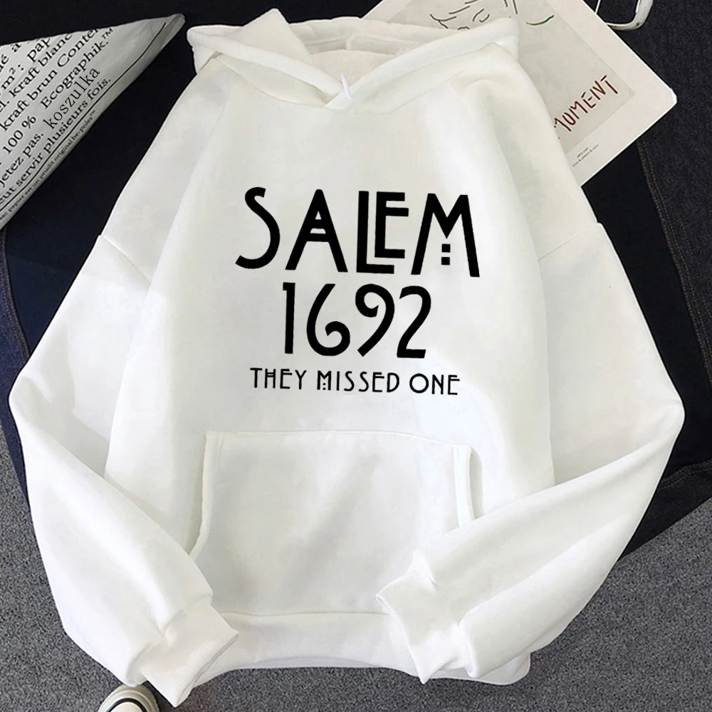 Halloween Hoodies Harajuku Salem 1692 They Missed One Hoodie Sweatshirt Women Men Hoodies Oversized Sportswear Clothes Sudaderas