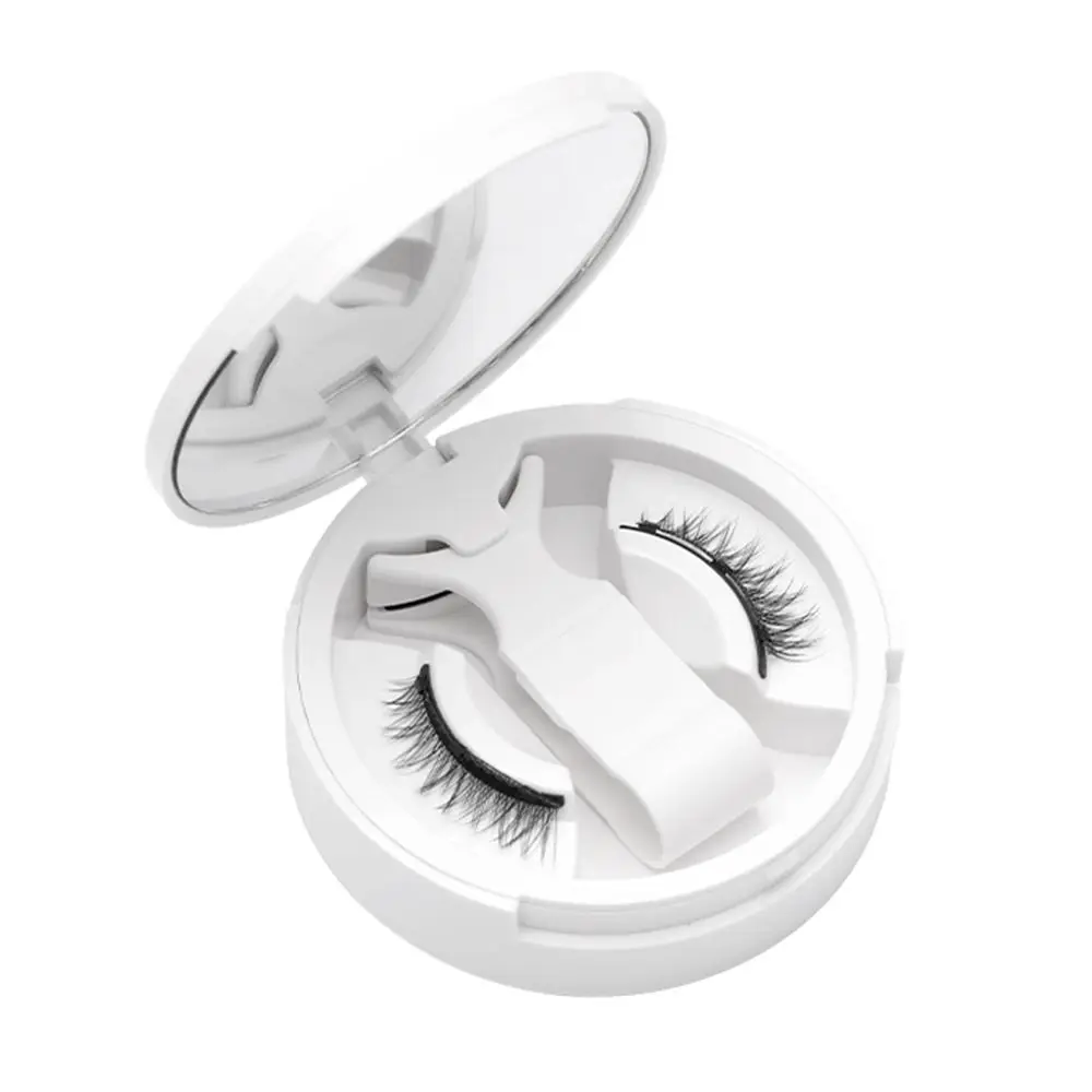 Pestañas magnéticas sin necesidad de pegamento con aplicador, Kit de pestañas magnéticas reutilizables de ojo de zorro, pestañas postizas magnéticas de aspecto Natural