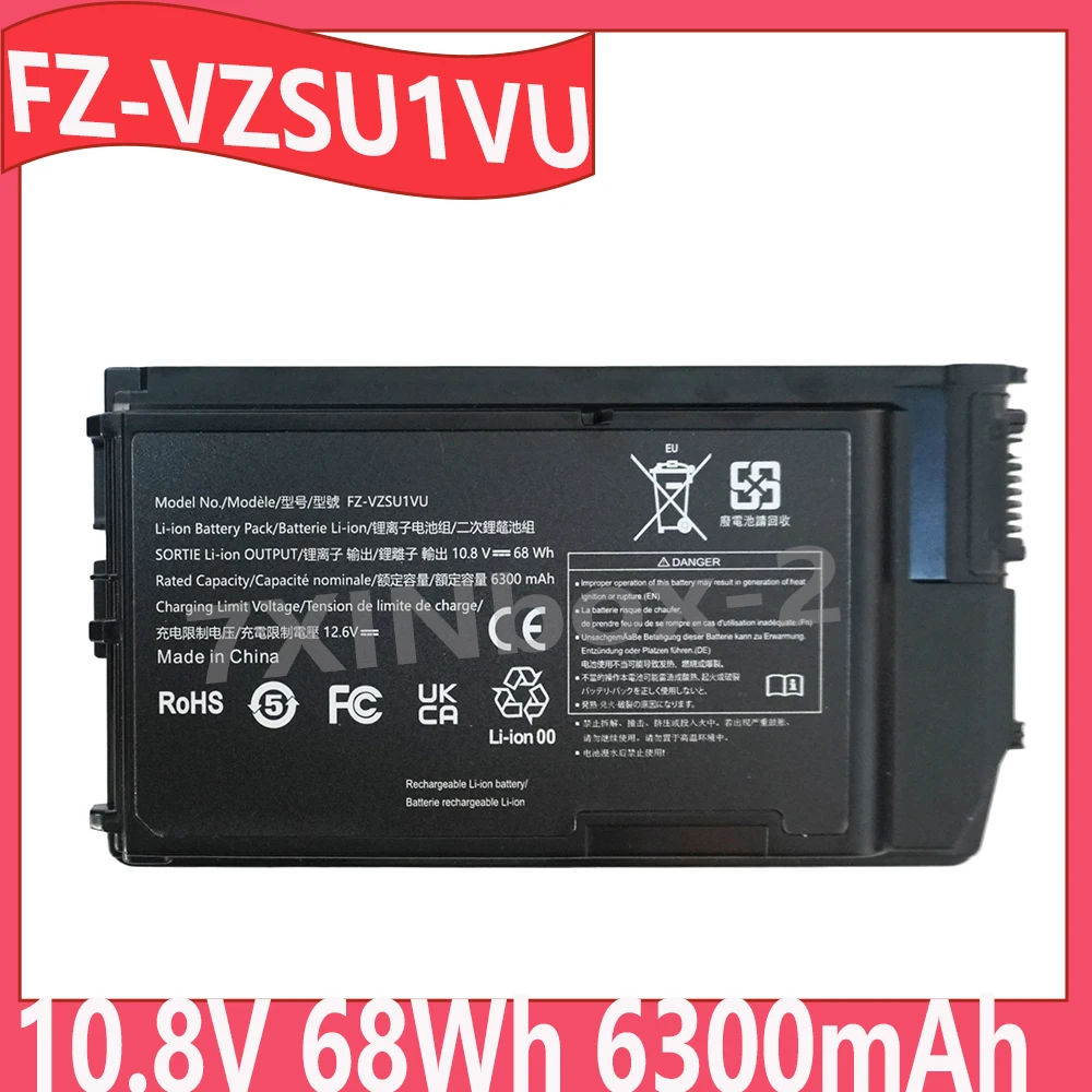 FZ-VZSU1VU 10.8V 68Wh 6300mAh OEM Laptop Battery Replacement For Panasonic ToughBook FZ-G2 Series