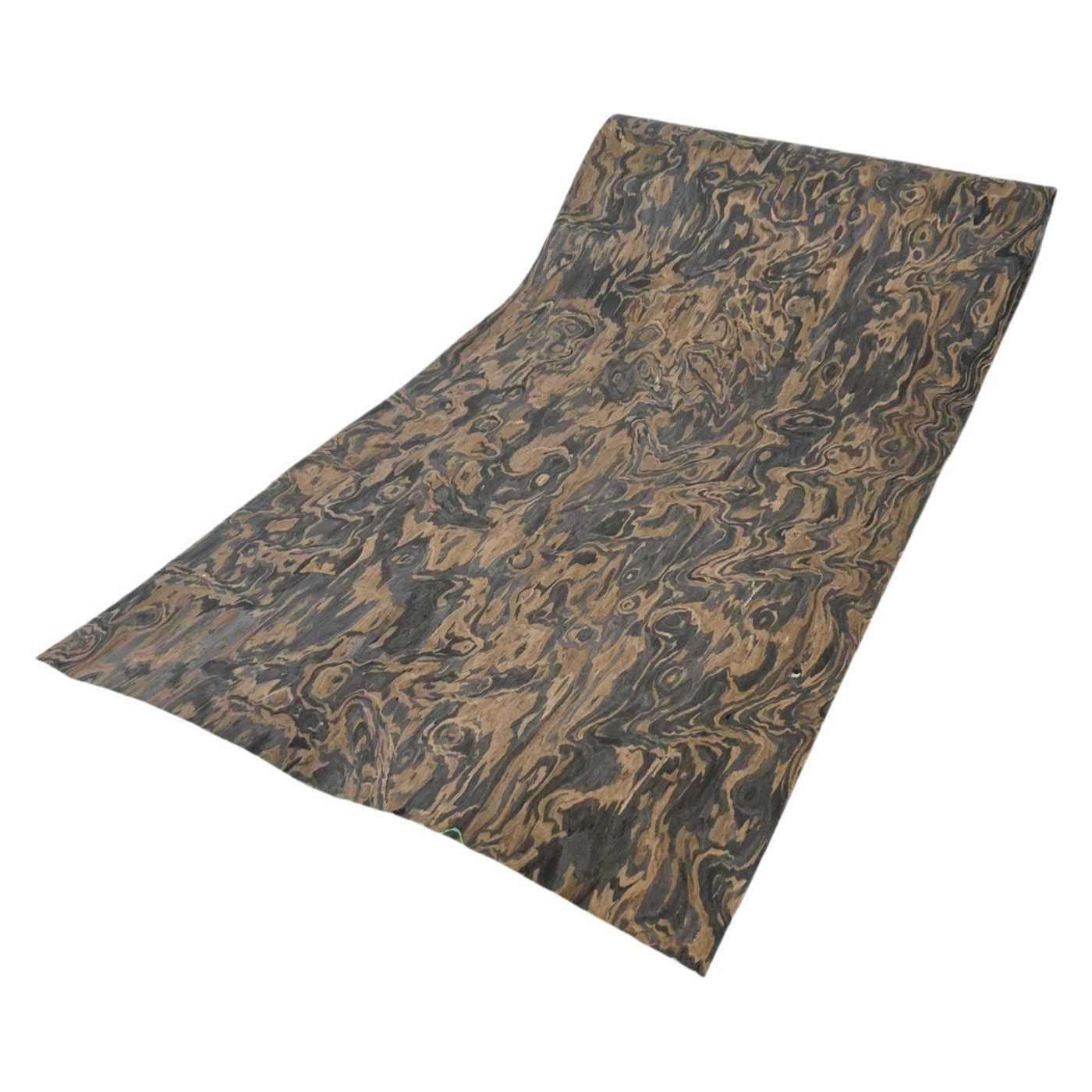 58x250cm Black Walnut Burl Engineered Wood Veneer, Reconstituted Fleece Backed Composite Sheet for Furniture Renovation and DIY