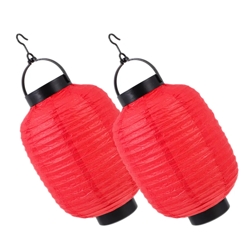

2Pcs Folding Japanese Lanterns with Light Portable Paper Hanging Lamp for Decorative Home Hotel Bar Restaurant Party Garden