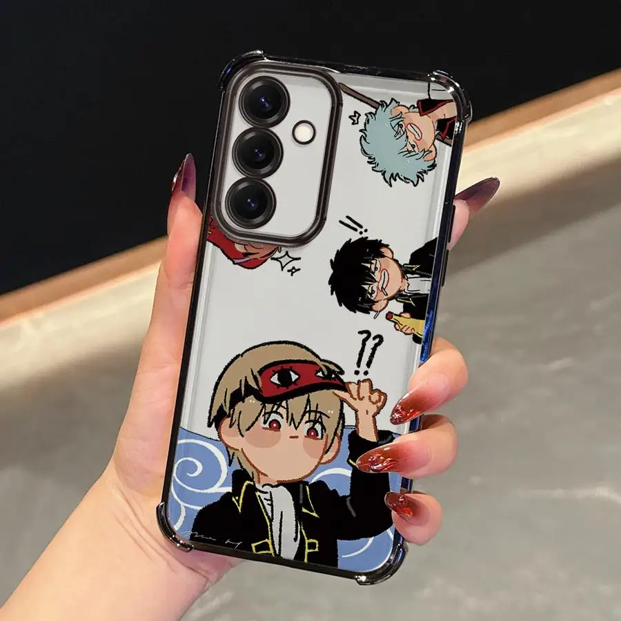 أنيمي جين تاما حافظة لهاتف سامسونج جالاكسي A35 A36 A24 A15 A13 A16 A21s A25 A33 A26 A52 A17 غطاء ناعم